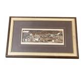 Framed Printed, signed - 21 x 13