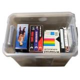 Tote Full w/ VHS Tapes
