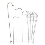 Assorted Trellises & Shepherd Hooks - 78" tall