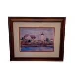 Framed Watercolor, signed, 14 x 16