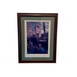 Framed Printed "Mirage", signed, 18 x 14