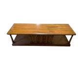 Wood Coffee Table - 17 x 64 x 21