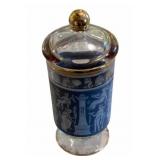 Lidded Glass Jar - 5" tall