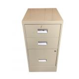 Metal File Cabinet w/ wheels - 31 x 15 x 18
