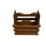 Wood Magazine Holder - 16 x 15 x 26