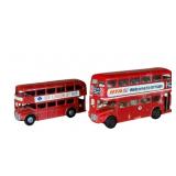 2 Vintage London Buses Die Cast Toys