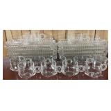 Vintage Hazel Atlas Candlewick Boopie Snack Sets