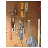 Lot of Items Hanging on Wall