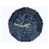 Blue &  White Oriental Charger 12"
