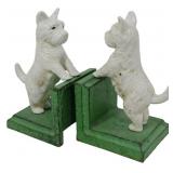 Pr Cast Iron Dog Bookends 6x4x3