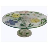 Hand Painted Pedestal Cake Stand
