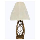 Vintage Rattan Lamp 33"