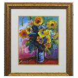 Vase in Yellow Giclï¿½e by Peter Max