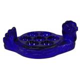 Blue Glass Chicken Egg Coddler 4x10x6