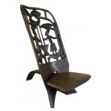 Hand Carved African Palaver Chair