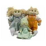 3 Assorted Dolls - 12", 18"