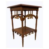 Victorian Stick & Ball Walnut Table