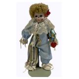Moble Ans Clown Doll w/ Stand - 17"
