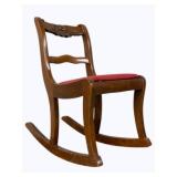 Rose Carved Mahogany Child