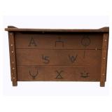 Wooden Toy Chest 20 x 32 x 18