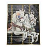 Framed Carousel Artwork 50 x 40