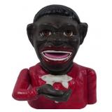 Cast Iron Jolly Boy Bank 6.5"