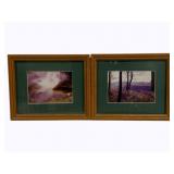 2 Framed Prints - 9 1/4" x 11 1/4"