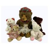 6 Assorted Teddy Bears