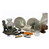 Lot of Assorted Items - Vase, Candleholder & More