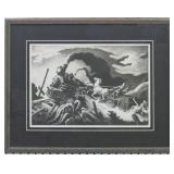 Wreck of 97 print by Thomas Hart Benton