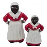 2 Cast Iron Aunt Jemima Banks 8"