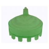 Green Uranium Glass Jar w/ Lid - 5 1/4 x 5