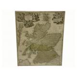 Vintage Map 19 x 22.5