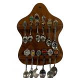 Spoon Collection (12) w/ Rack 10 x 7