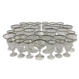 32 Assorted Stemware - 5 1/4", 5.5", 6.5", 7"