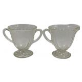 Vintage Hazel Atlas Sugar & Creamer Set