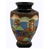 Oriental Satsuma Vase 9"