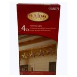 Holiday Living Gold Star Lights in box