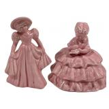 2 Southern Belle Figurines made of  pottery - 6"
