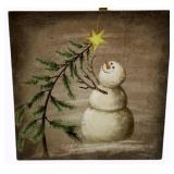 Snowman Wall Art - 12 x 12