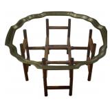 Framed Glass Top Coffee Table 16x30x30
