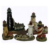 Lot of Assorted Lighthouse Figures - 6"