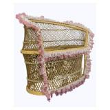 Wicker Doll Settee 21 x 25 x 12