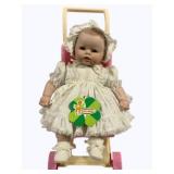 Vicma Doll w/ Plastic Stroller - 16 x 12 x 22.5