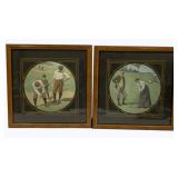 2 Framed Prints - 16.5 x 16.5