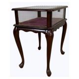 Queen Anne Display Vitrine Table