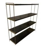Mid-Century Metal Bookshelf 36 x 38 x 10