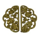 2 Vintage VA Metalcrafters Brass Trivets
