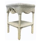 Wicker End Table 24 x 17 x 17