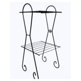 Iron Wire Mid-Century 2 Tier Stand 28 x 12 x 12